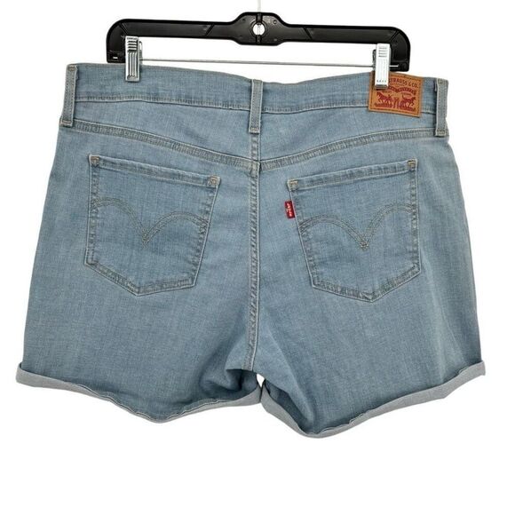Levi’s Mid Length Cuffed Denim Shorts Size 32 - Picture 3 of 5
